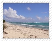 plage sur l'Île de la Désirade (Guadeloupe)