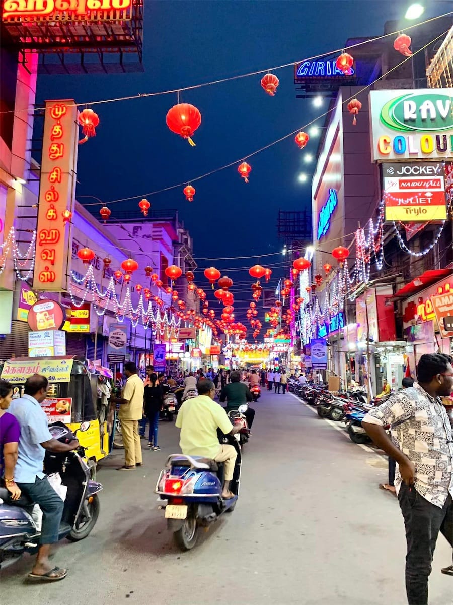 Pondichéry, rues animées