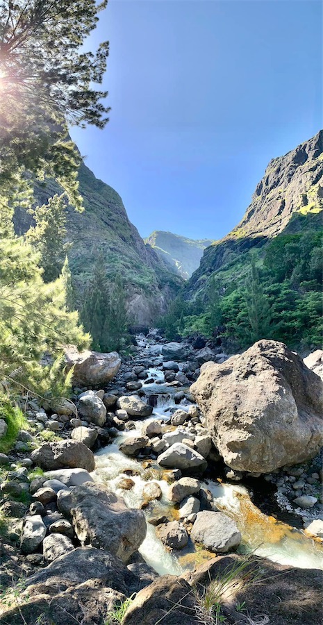 Lit de rivière vers Mafate, La Réunion