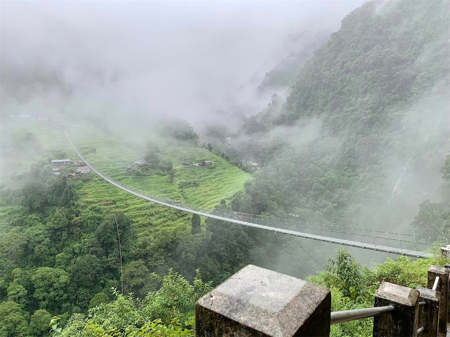 pont suspendu, Népal