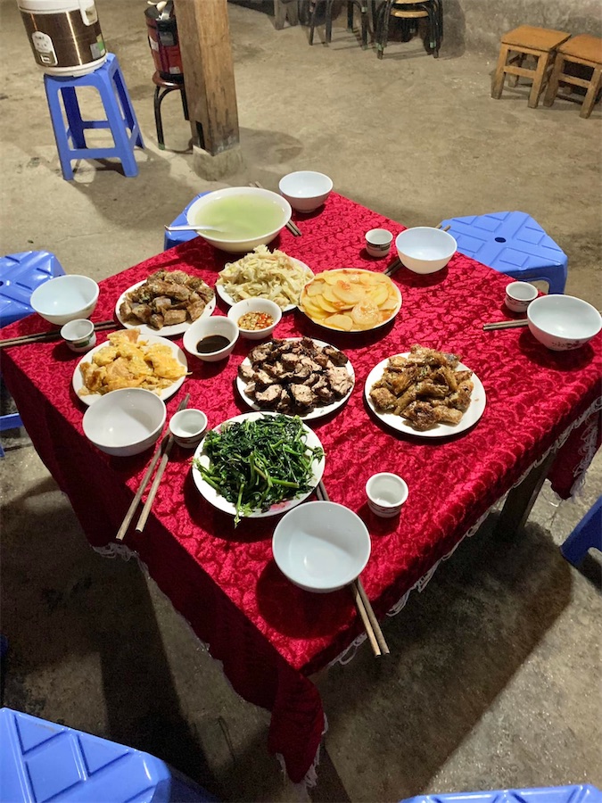 Ha Giang Loop, repas chez l'habitant