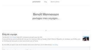 Accueil du carnet de voyages de Benoît Mennesson