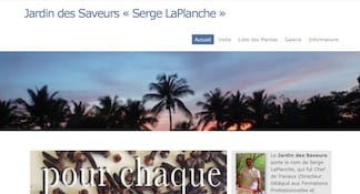 Accueil site Jardin des Saveurs  Le Gosier - Guadeloupe