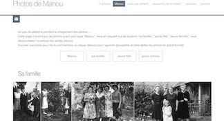 Album photos de Manou et de sa famille